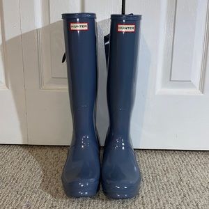 HUNTER womens original tall gloss rain boots